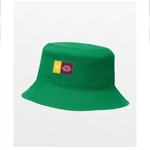 Converse X Wonka Green Bucket Hat with Orange Reversible Brim and Patch